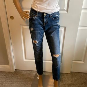 Aeropostale Kylie Boyfriend Distressed Jeans Size 0 Reg